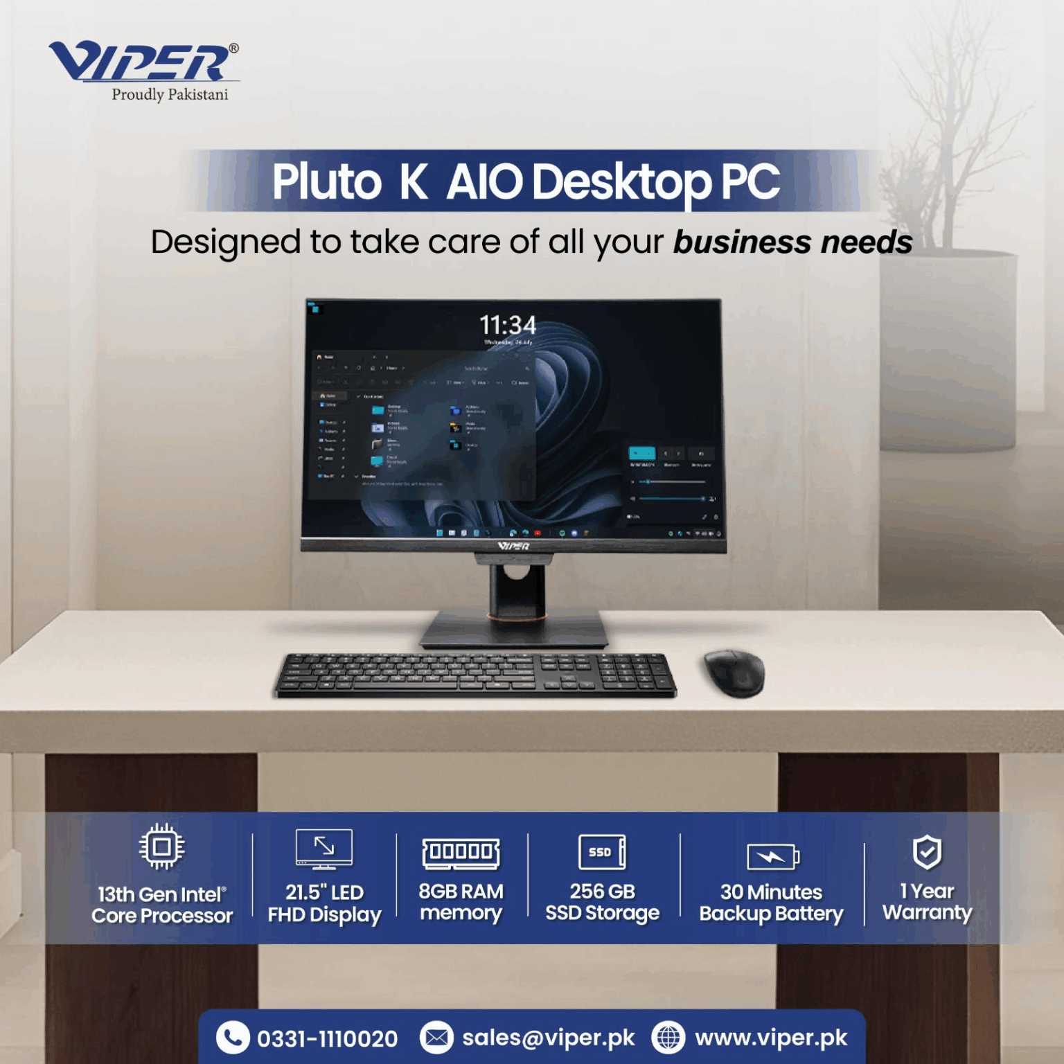 Pluto K All-in-One PC – Smart Choice for Offices & Institutions